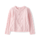 Girls Jeweled Cable Knit Sweater - Tiny Dancer