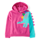 Girls Dino Fleece Hoodie - Dino Friends
