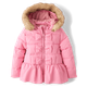 Girls Bow Ruffle Puffer Jacket - Tiny Dancer