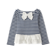 Girls Striped Ruffle Top - Coastal Cutie