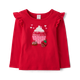 Girls Dessert Ruffle Top - Mini Valentine