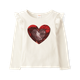Girls Heart Ruffle Top - Mini Valentine
