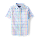 Boys Dad And Me Gingham Poplin Button Up Shirt