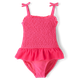 Girls Smocked Tutu One Piece Swimsuit - Swim