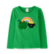 Girls Rainbow Sequin Shamrock Top - Little Leprechaun