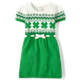 Girls Shamrock Fairisle Sweater Dress - Little Leprechaun