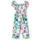 Girls Mommy And Me Vacation Linen-Blend Smocked Jumpsuit - Italian Riviera