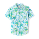 Boys Palm Tree Linen-Blend Button Up Shirt - Swim