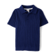 Boys Cable Knit Sweater Polo - Italian Riviera