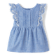 Girls Eyelet Linen-Blend Top