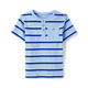 Boys Striped Henley Top - Little Essentials