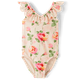 Girls Floral Eyelet One Piece Swimsuit - Swim