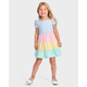 Girls Gingham Tiered Dress - Garden Party