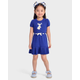 Girls Bunny Peplum Sweater Dress - Blue Belle
