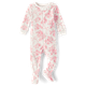 Baby Girls Mommy And Me Floral Snug Fit Cotton Footed One Piece Pajamas - Gymmies