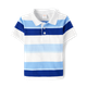 Boys Striped Polo - Blue Belle