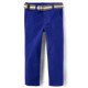 Boys Belted Chino Pants - Blue Belle