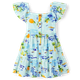 Girls Travel Linen-Blend Tiered Dress - Swim