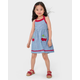 Girls Embroidered Cherry Halter Dress - Sweet Summer