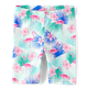 Girls Flamingo Bike Shorts - Seaside Palms