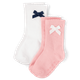 Girls Bow Crew Socks 2-Pack - Campus Cuties