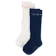 Girls Bow Pointelle Knee Socks 2-Pack - Campus Cuties