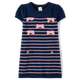 Girls Striped Bow Sweater Dress - Campus Cuties