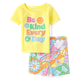Baby And Toddler Girls Glow Be Kind Snug Fit Cotton Pajamas