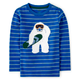 Boys Yeti Striped Top - Polar Party