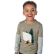 Boys Embroidered Goat Layered Top - Little Rocky Mountain