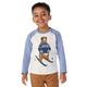 Boys Embroidered Bear Raglan Top - Bear Hugs