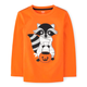 Boys Embroidered Raccoon Mummy Top - Trick or Treat
