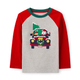 Boys Embroidered Truck Raglan Top - Holiday Express