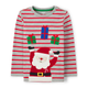 Boys Striped Santa Top - Holiday Express