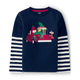 Boys Embroidered Truck Layered Top - Apple Orchard