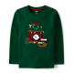 Boys Embroidered Santa Top - Nutcracker