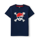Boys Embroidered Skull Top - Aye Aye Matey