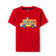 Boys Embroidered School Bus Top - Future Artist