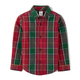 Boys Matching Family Plaid Button Up Shirt - Holiday Traditions