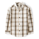 Boys Plaid Poplin Button Down Shirt - Holiday Express