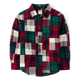 Boys Patch Plaid Shirt - Christmas Cabin