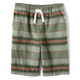 Boys Striped Pull On Shorts - Safari Camp