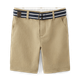 Boys Stain and Wrinkle-Resistant Belted Chino Shorts - Uniform