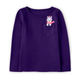 Girls Embroidered Llama Pocket Top - Little Llamas