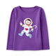 Girls Embroidered Astronaut Top - Comet Club