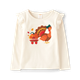 Girls Embroidered Turkey Flutter Top - Happy Harvest