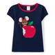 Girls Embroidered Mouse Top - Head of the Class