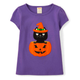 Girls Embroidered Cat Top - Trick or Treat