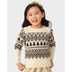 Girls Intarsia Fairisle Sweater - Winter Wonderland