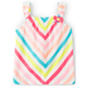 Girls Striped Bow Top - Popsicle Party